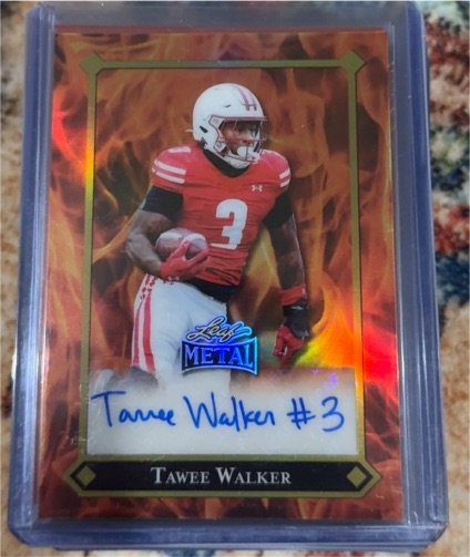 2025 Leaf Metal # Tawee Walker — front