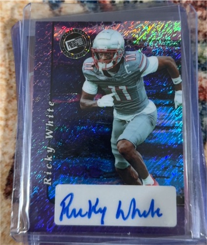 2024 Leaf Press Pass # Ricky White — front