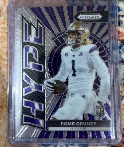 2024 Panini Prizm Draft Picks #HP-RO Rome Odunze Hype — front