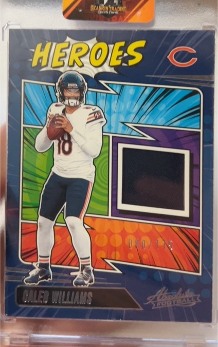 2025 Panini Absolute #AHM-CWB Caleb Williams Heroes Patch — front