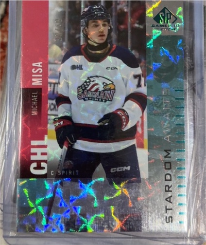 2023-24 Upper Deck SP Game Used CHL #SA-MM Michael Misa — front