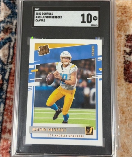 2020 Panini Donruss #303 Justin Herbert — front