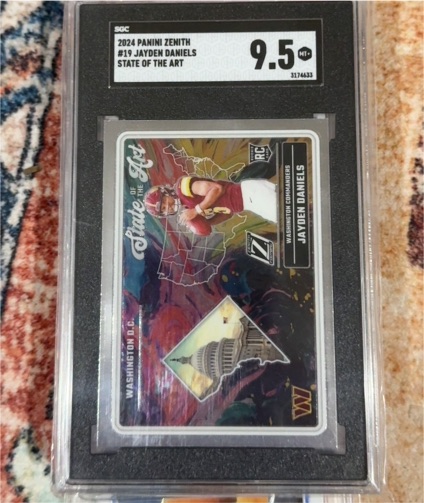 2024 Panini Zenith #19 Jayden Daniels State of the Art — front