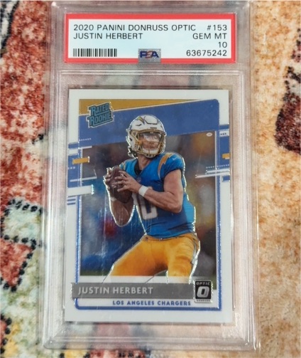 2020 Panini Donruss Optic #153 Justin Herbert — front