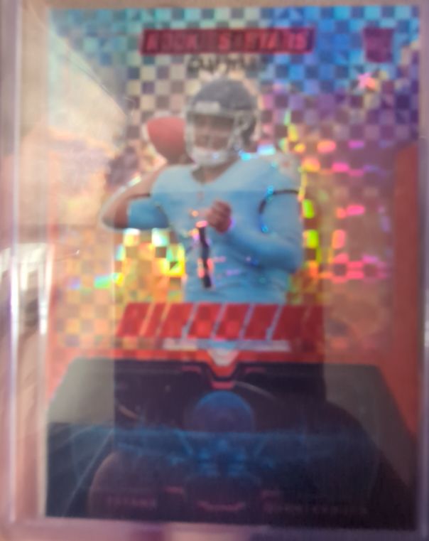 2025 Panini Rookies & Stars Airborne Red Plaid Prizm # Justin Herbert — front