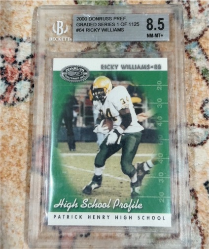 2000 Donruss Preferred #64 Ricky Williams High School Profile — front