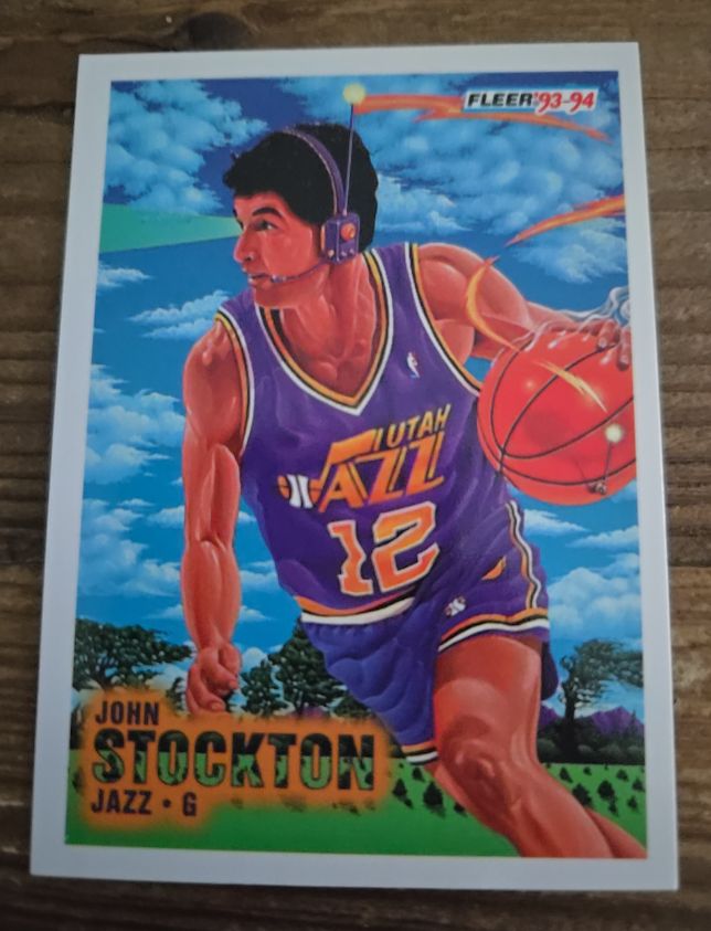 1993-94 Fleer #236 John Stockton — front