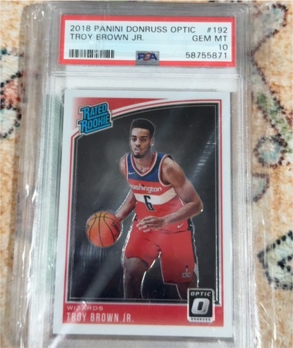 2018 Panini Donruss Optic #192 Troy Brown Jr. — front