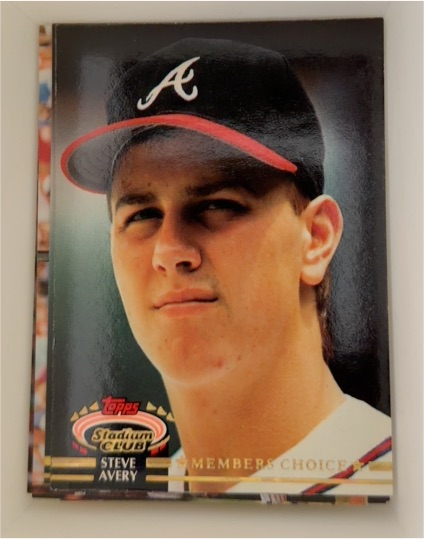 1992 Topps Stadium Club #594 Steve Avery — front