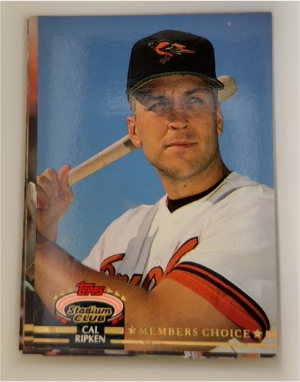1992 Topps Stadium Club #595 Cal Ripken Jr. — front