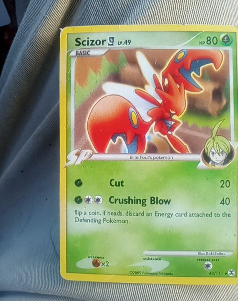 2009 Pokémon Platinum Rising Rivals #48 Scizor — front