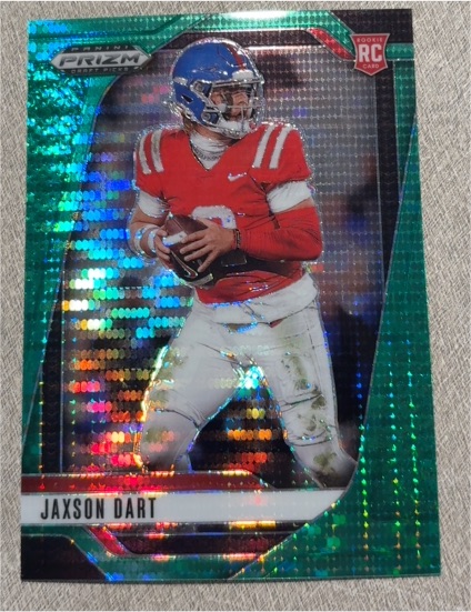 2024 Panini Prizm Green Wave Prizm #Jaxson Dart RC — front