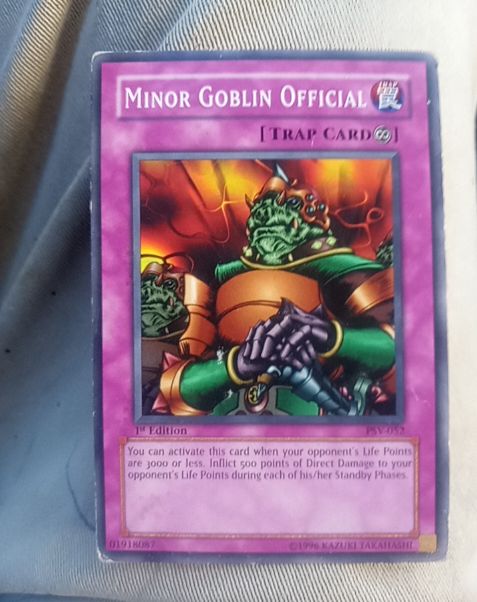 2002 Yu-Gi-Oh! PSV-052 Minor Goblin Official — front