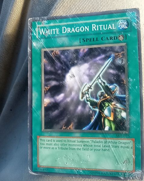 1996 Yu-Gi-Oh! SKE-025 White Dragon Ritual — front