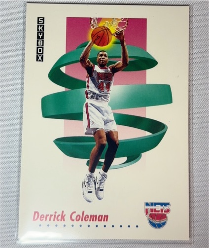 1991-92 Skybox #180 Derrick Coleman New Jersey Nets — front