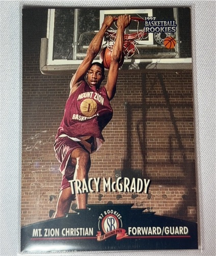 1997 Score Board Basketball Rookies #48 Tracy McGrady — front