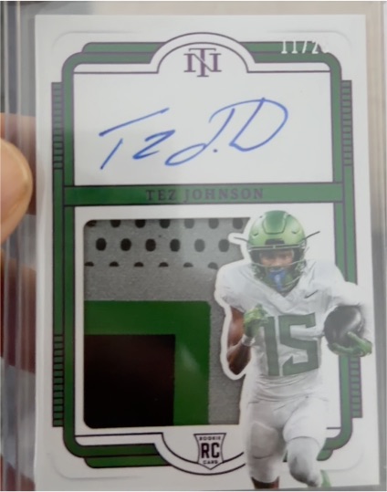 2025 Panini National Treasures Collegiate # Tez Johnson — front