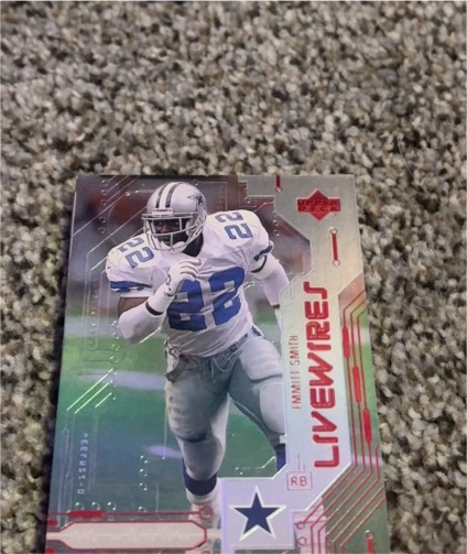 1999 Upper Deck Livewires #L3 Emmitt Smith — front