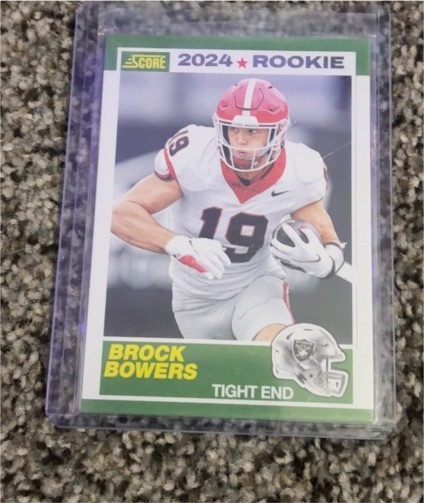 2024 Score #10 Brock Bowers — front