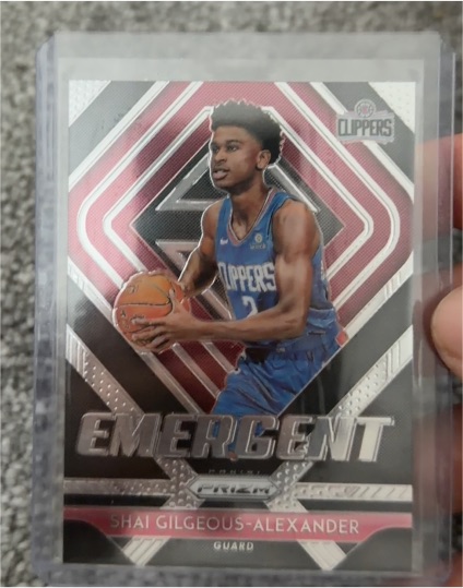 2018-19 Panini Prizm Emergent #11 Shai Gilgeous-Alexander — front