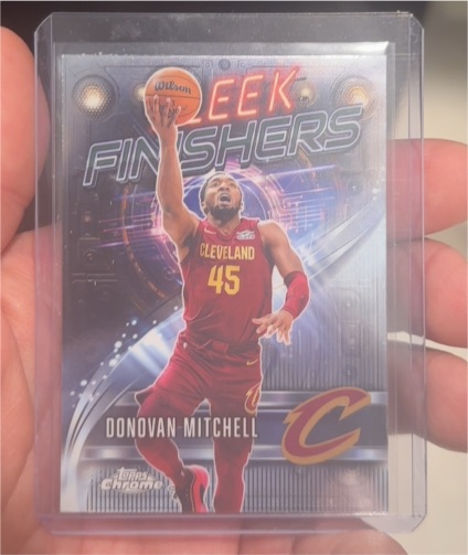 2025-26 Topps Chrome #SF-7 Donovan Mitchell Sleek Finishers — front