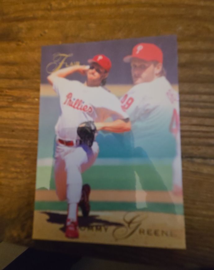 1993 Fleer Flair #101 Tommy Greene — front