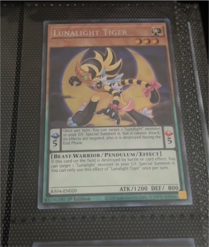 2020 Yu-Gi-Oh! RA04-EN020 Lunalight Tiger — front