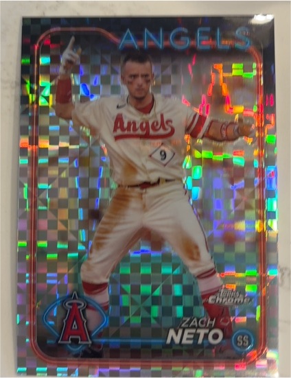 2024 Topps Chrome #123 Zach Neto — front