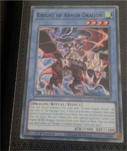 2011 Yu-Gi-Oh! SD01-EN011 Knight of Armor Dragon — front