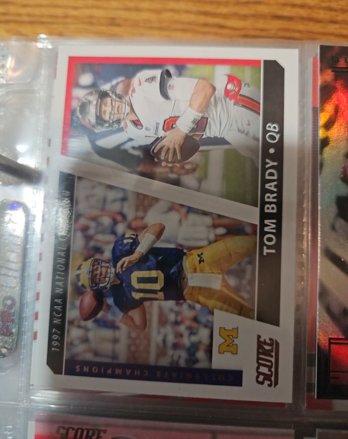2021 Panini Score Collegiate Champions #CC9 Tom Brady — front