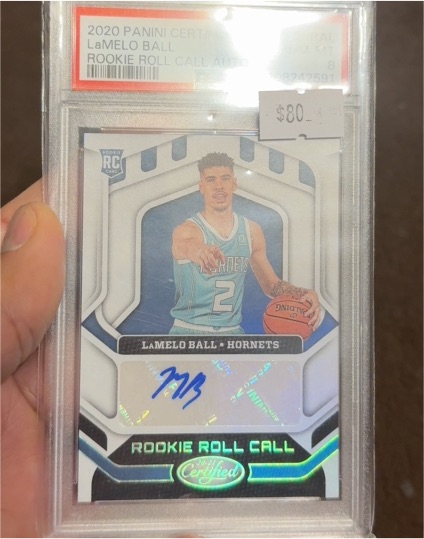2020 Panini Certified #RR-BAL LaMelo Ball Rookie Roll Call — front