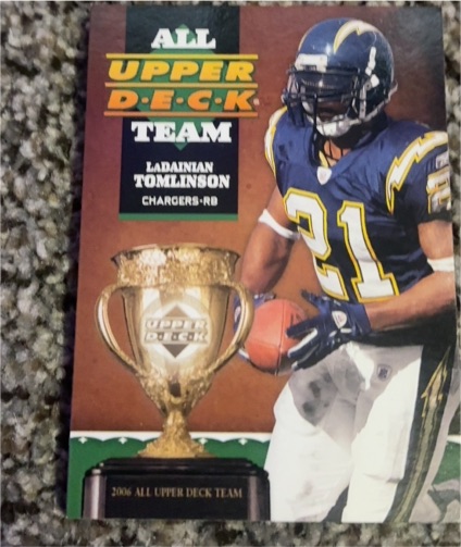 2006 Upper Deck All Upper Deck Team #1AUDT-LT LaDainian Tomlinson — front