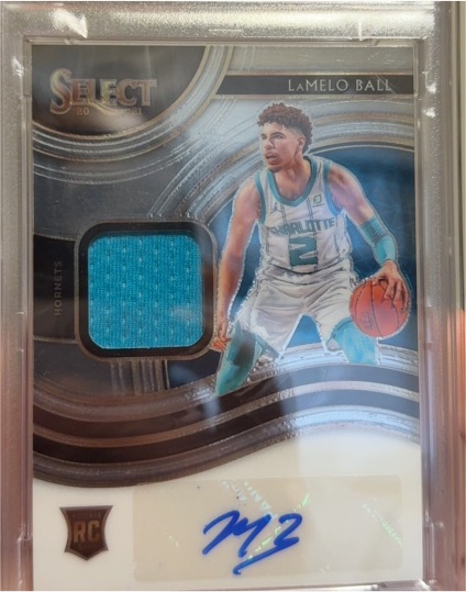 2020-21 Panini Select #RJA-BAL LaMelo Ball Rookie Jersey Auto — front