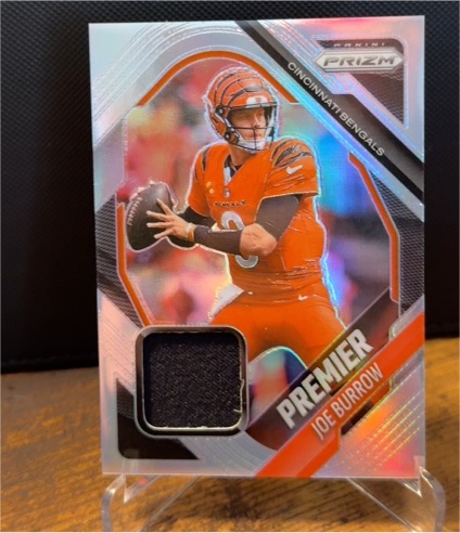 2025 Panini Prizm Premier Jersey Patch #PJY-JBW Joe Burrow — front