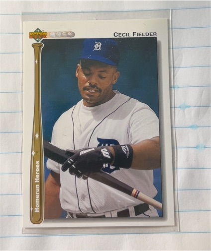 1992 Upper Deck #HR2 Cecil Fielder Homerun Heroes — front