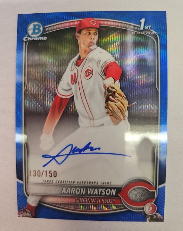 2025 Bowman Chrome #CPA-AW Aaron Watson — front