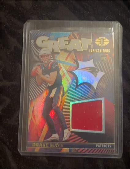 2024 Panini Illusions Great Expectations #GE-DME Drake Maye — front