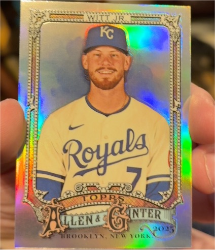 2025 Topps Allen & Ginter #123 Bobby Witt Jr — front