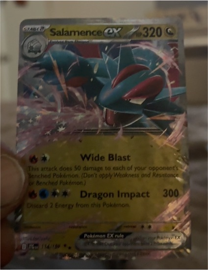 2025 Pokémon SV09: Journey Together #114/159 Salamence ex — front