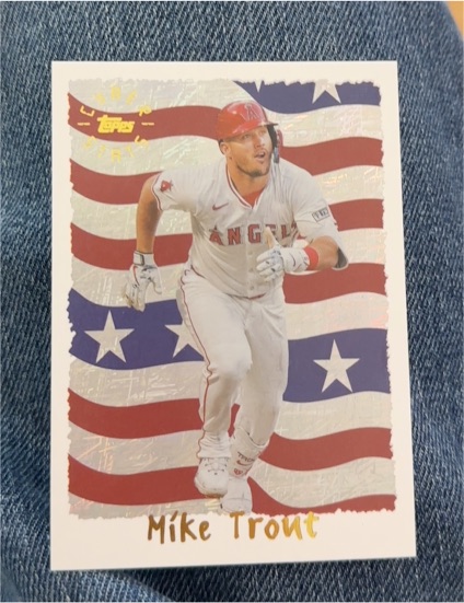 2025 Topps Archives #95C-6 Mike Trout 1995 Topps Cyberstats — front
