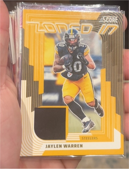 2025 Panini Score #ZON-JWN Jaylen Warren — front