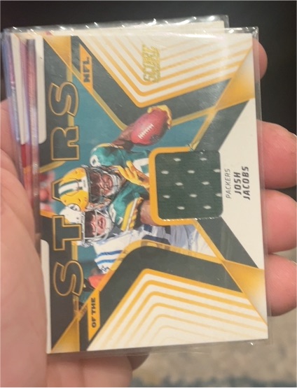 2025 Panini Score #SNJ-JJS Josh Jacobs — front