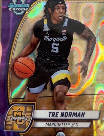 2024-25 Bowman Chrome University #88 Tre Norman — front