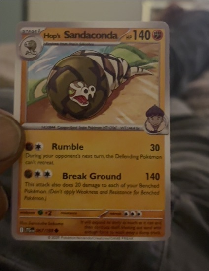 2025 Pokémon SV09: Journey Together #87 Hop's Sandaconda — front