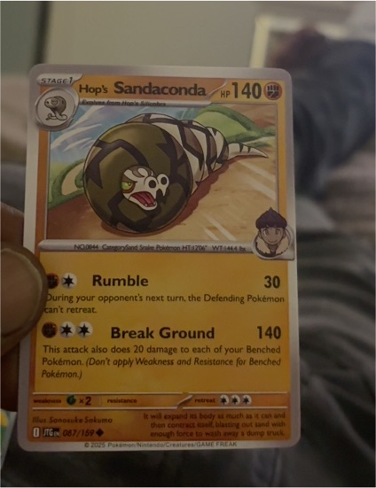 2025 Pokémon #087 Hop's Sandaconda — front
