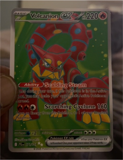 2025 Pokémon SV09: Journey Together #171/159 Volcanion ex — front