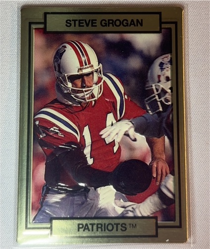1990 Action Packed #163 Steve Grogan — front