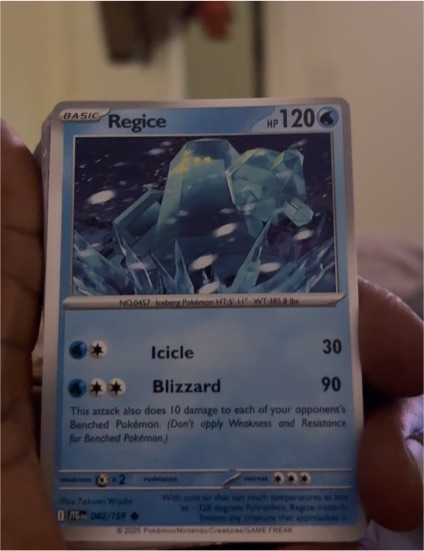2025 Pokémon Journey Together #042 Regice — front