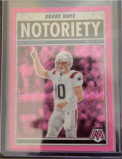 2025 Panini Mosaic #3 Drake Maye Notoriety — front
