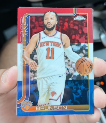 2025-26 Topps Chrome #101 Jalen Brunson — front